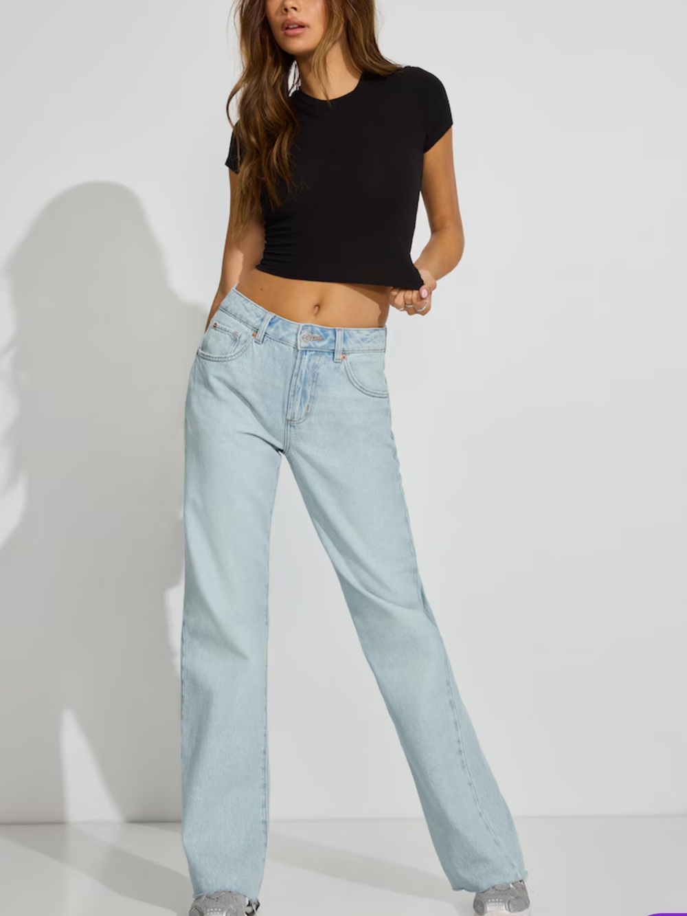 Garage Light Wash 90’s straight leg jeans